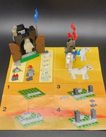Lego 6034 Black Knight's - Black Monarch's Ghost 100% Complete + Instructions