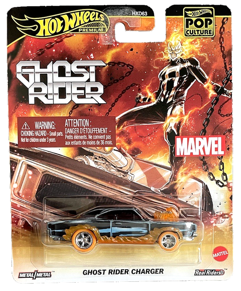 Hot Wheels Ghost Rider Dodge Charger 1:64 Modellauto Spielzeug Marvel Merch Usa-image