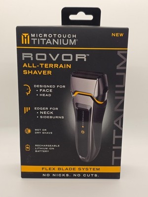 MICROTOUCH Titanium Rovor All-Terrain Shaver Flex Blade Face Head Wet/Dry