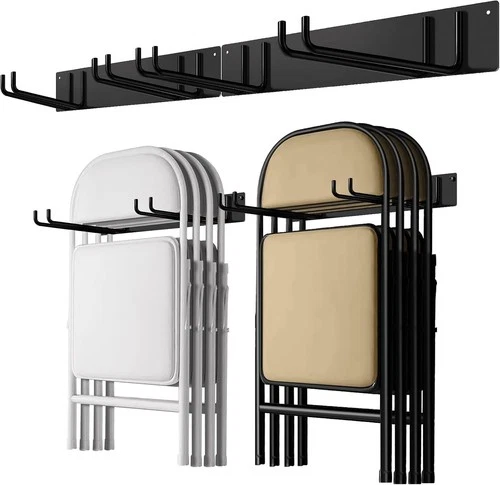 Folding Chair Storage Rack for Chair Organization and Garage Wall Mount Storage, - Picture 1 of 1