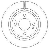 2X TRW Bremsscheiben 251Mm BelÜFtet Vorne Passend FÜR Mitsubishi Attrage Space
