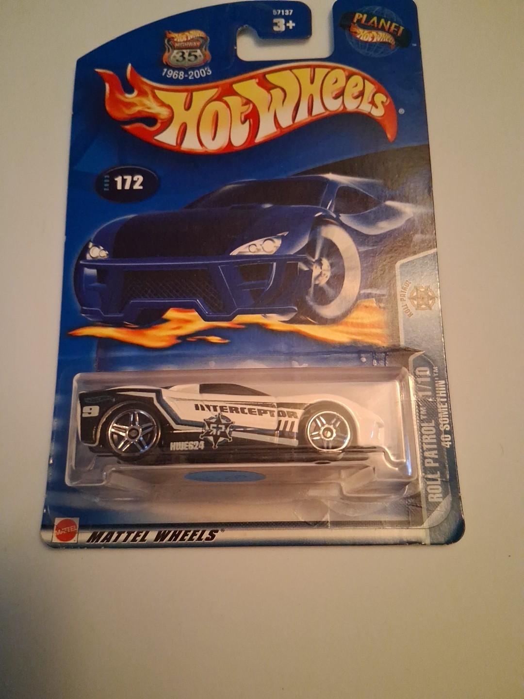 Hot Wheels 2002 40 Somethin' Police Car. Rare,VHTF! '03 Roll Patrol Series #1/10