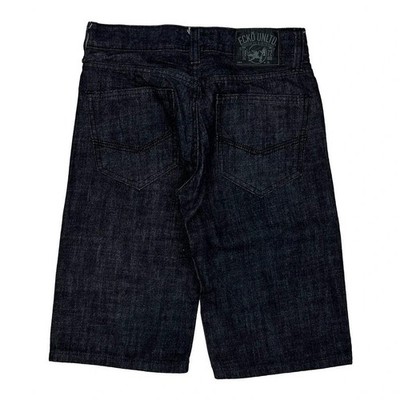 Ecko Unltd Baggy Denim Shorts - 28W 13L Dark Wash Denim