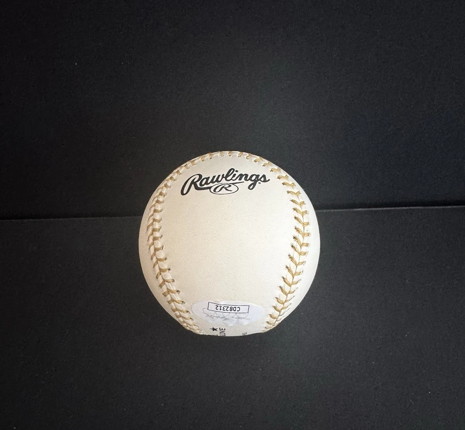 MAURY WILLS AUTOGRAPHED SIGNED RAWLINGS GOLD GLOVE BASEBALL 61 62 DODGERS  COA - Image 4 of 4