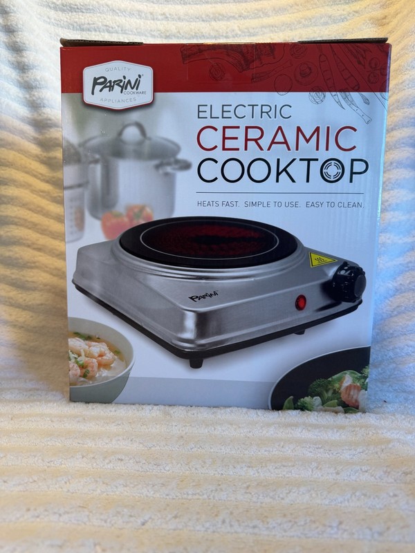 Brand new Parini Cookware Appliance Electric Ceramic Cooktop New in Box