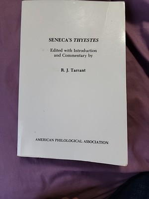 Seneca's Thyestes, Paperback by Tarrant, R. J., Used, Book
