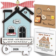 New Home Ornament 2026, Housewarming Gift with Keychain Card, New Apartment...