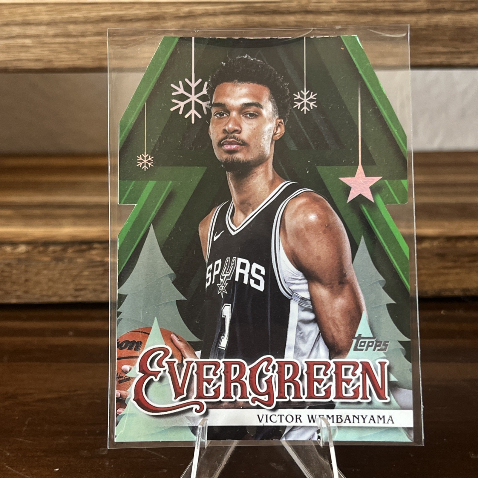 2025-26 Topps Holiday Advent Calendar Victor Wembanyama Evergreen EV-VW Spurs
