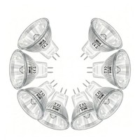 8 StüCk MR16 GU5.3 50W 12V Halogenstrahler 2700K Warmweiß 2500LM Reflektor Birne