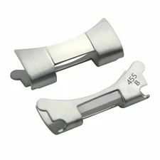 2 OYSTER END PIECE LINK FOR ROLEX DATEJUST WATCH BAND WATCH SHINY CENTER 20MM