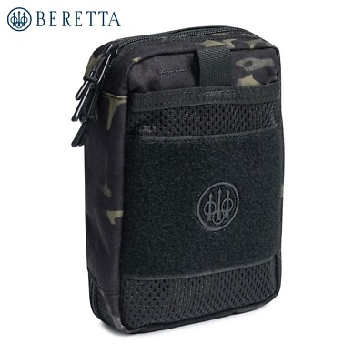 Beretta ベレッタ EDCポーチ 黒 BERETTA EDC Black Pouch with Zip Closure & MOLLE System