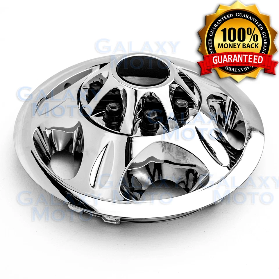 08-10 Chevy Silverado DUALLY Chrome 17" Wheel Simulator Liner+Center Caps Cover - Image 3 of 4
