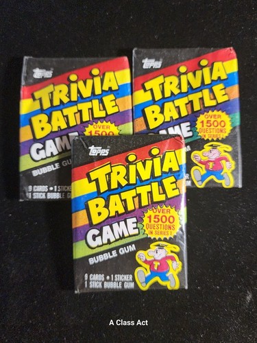 1984 TRIVIA BATTLE GAME UNGEÖFFNETE PACKUNGEN (3). TOLLE PACKUNGEN, NIEDRIGER PREIS! T5757