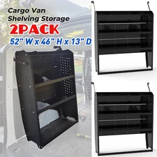 2PACK 52"x 46"x 13" Van Shelving for Ford Transit 2015-2024 Low Medium High Roof