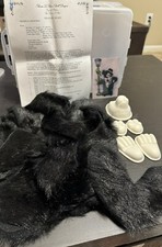 2004 Theresa Lo Bue Black Bear Porcelain Doll Suit & Tie NEW Ready to Make RARE!