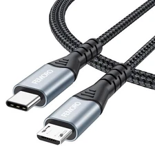 USB C to Micro USB Cable 3Ft, MicroUSB to USB Type C 480Mbps Data Transfer & 12W