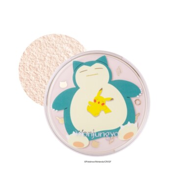 Pokemon Wonjungyo Fixing Blur Powder P pikachu Snorlax 02 Plain beige