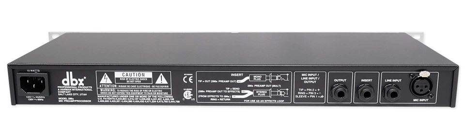 DBX 286S Mic Pre-Amp Processor 286 S Microphone/Instrument Preamp, Phantom Power - Image 4 of 4