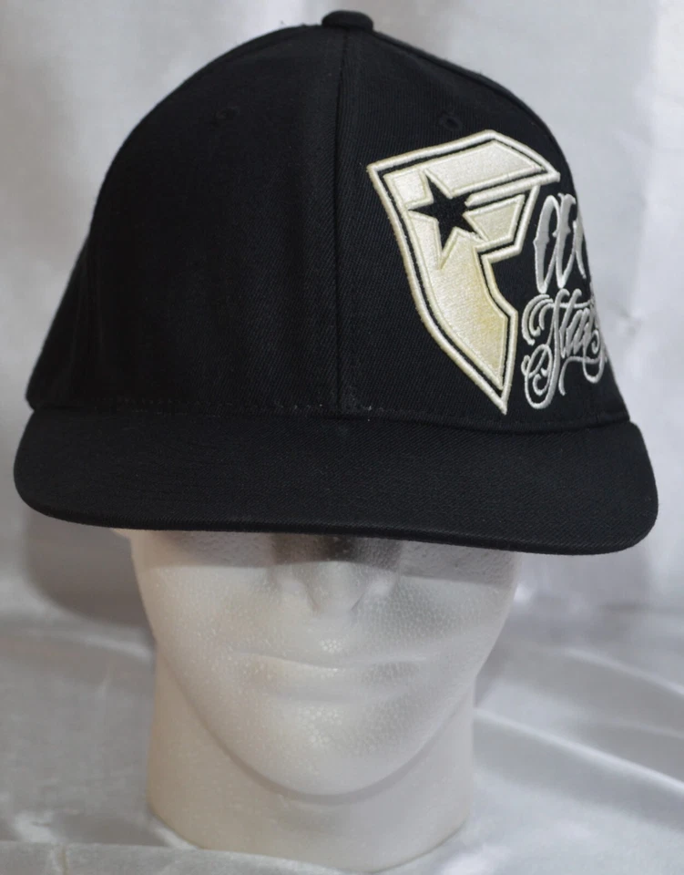 Famous Stars And Straps Hat Black Flexfit L/XL Family Large Embroidery VTG RARE - Image 2 of 4