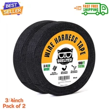 2Pack - Wire Harness Tape High Temp Wiring Harness Self-Adhesive Auto Electrical