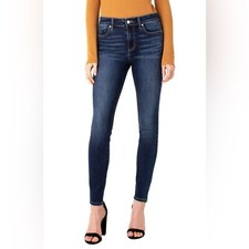 Liverpool Piper Ankle Skinny Jeans Women 2/26 Dark Blue Stretch Denim