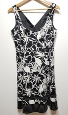 Nine West Dress Size 10 Floral Womens Casual Fit Flared Sleeveless