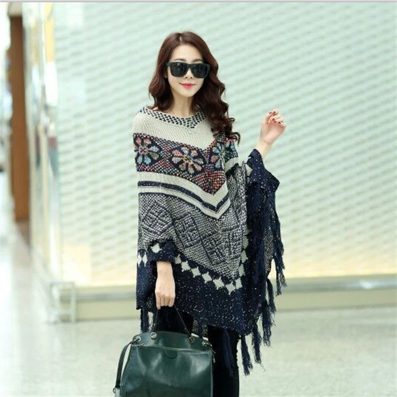 Sweater poncho cheap wrap