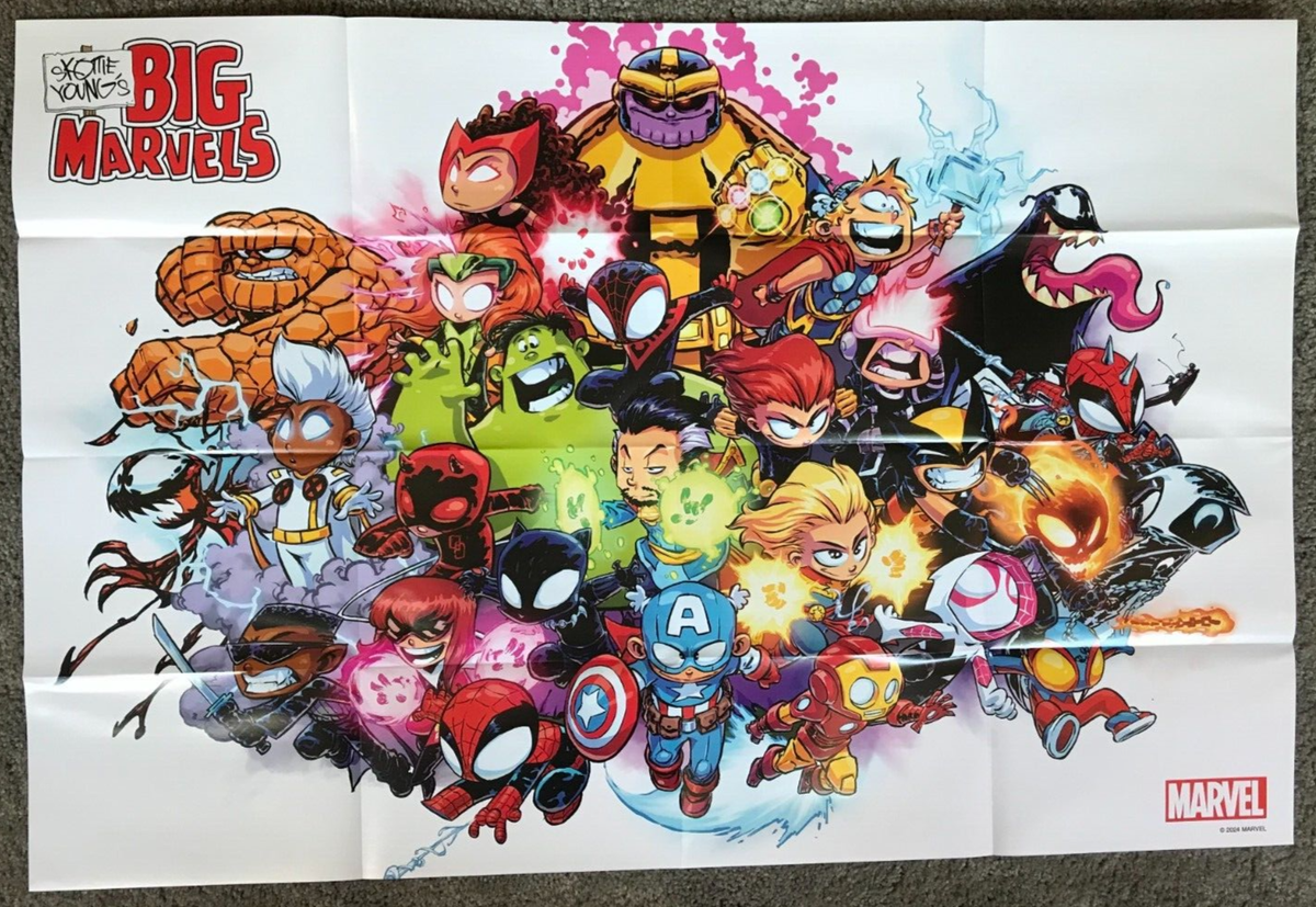 Skottie Young Big Marvels Promo Poster Avengers Thanos 36