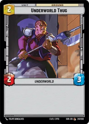 x3 Underworld Thug C Star Wars Spark of Rebellion M/NM