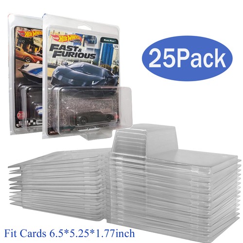 25PC Display Protector Box For Hot Wheels Premium Series Car/Pop/Retro Culture - Picture 1 of 6