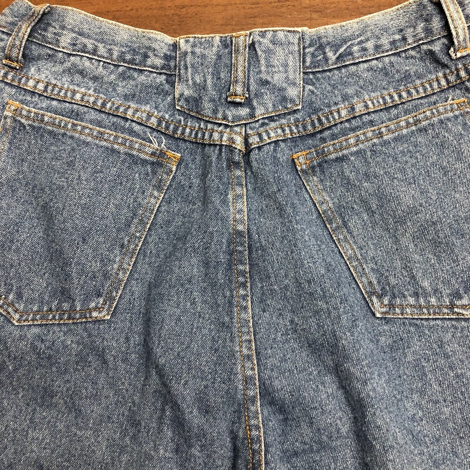 Jeans feminino Stefano International patchwork cintura alta tamanho 32 tappered - Imagem 3 de 4