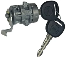 New GMC OEM TAILGATE Lock Cylinder Assembly W/2 GMC Ebony Logo Keys