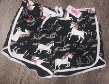 Justice sz 12 Rainbow Unicorn comfy vacation travel sports active shorts