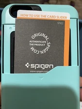 Spigen iPhone 6 7 8 Plus Wallet Case Good Condition Mint Green