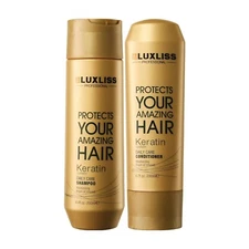 Luxliss Keratin Dailycare Shampoo & Conditioner Treatment For Unisex | LONG EXP
