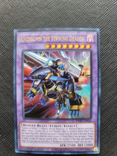 Rindbrumm The Striking Dragon Ultra Rare PHHY EN034 1st Edition EBay