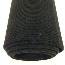 Horsebox carpet for wall lining 20sq mtr roll (10m x 2m) BLACK Ribbed Finish