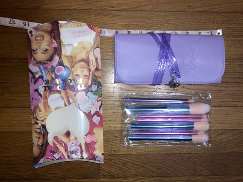 NEW IGGY X BH THE TOTAL PACKAGE 8 PIECES MAKE-UP EYE BRUSHES SET BRUSH HOLDER💜 - Picture 9 of 12