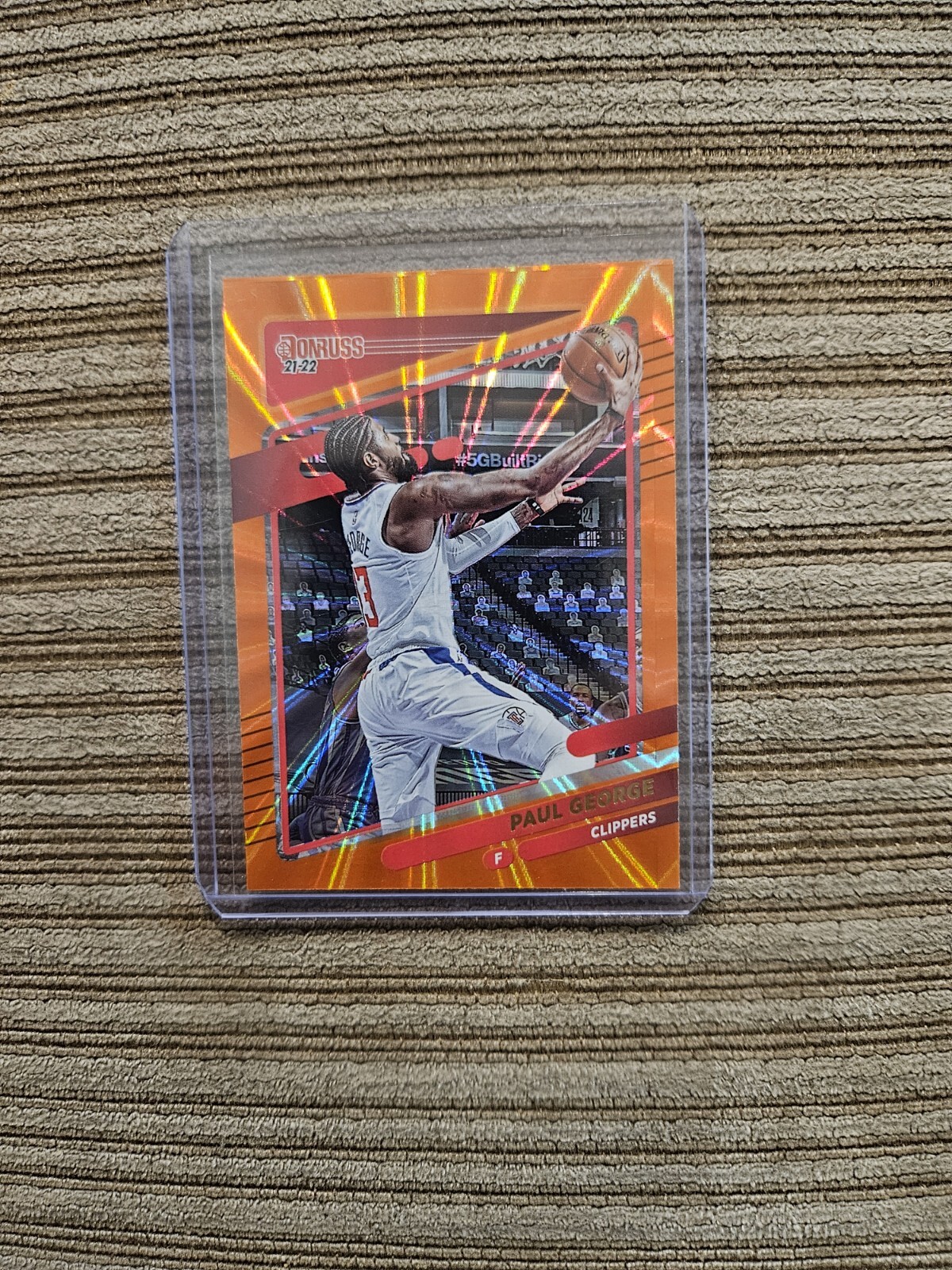2021-22 Panini Donruss - Holo Orange Laser #32 Paul George