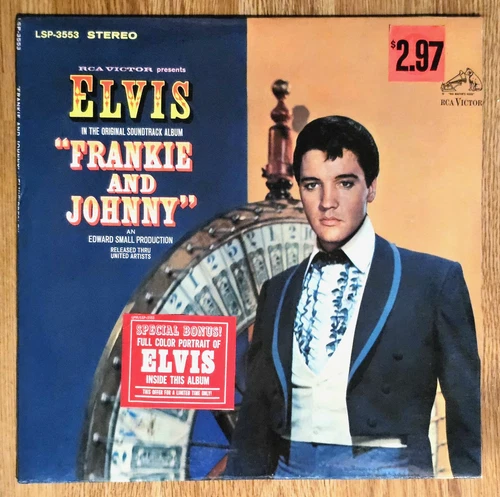 ELVIS PRESLEY "Frankie And Johnny" FACTORY SEALED 1966 1ST PRESSING HYPE STICKER