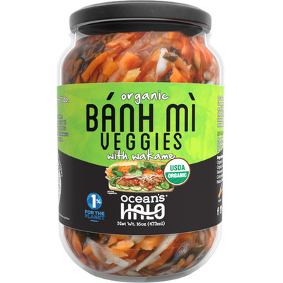 Ocean's Halo Organic Banh Mi Veggies, Crunchy Pickled Shredded Mixed Vegetables,