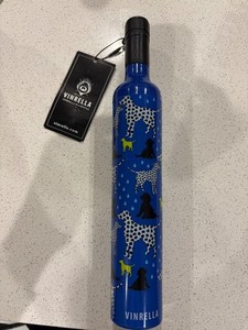 Vinrella NluePop Up Umbrella Dogs In A Bottle Print NWT Gift