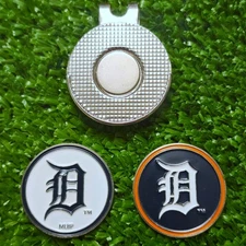 MLB Detroit Tigers Golf Ball Marker with Magnetic Hat Clip New