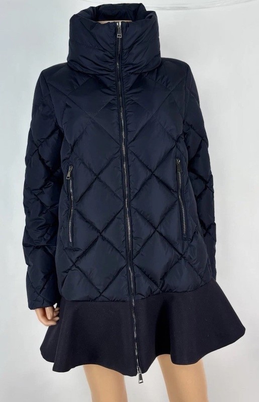 Moncler 2015 Vouglans Flounce Hem Puffer Down Coat Size 3/L