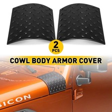 Cowl Body Armor Cover Trim Exterior Accessories For 2007-18 Jeep Wrangler Jk