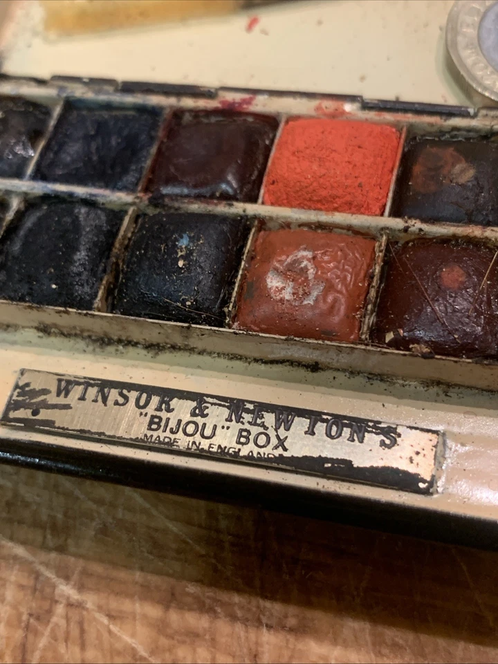 WINSOR & NEWTON Rare Watercolour Bijou Tin Set Vintage Watercolor 2   - Image 2 of 4