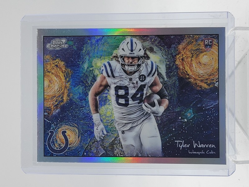 TYLER WARREN 2025 TOPPS COSMIC CHROME STARS IN THE NIGHT ROOKIE COLTS A Q5849
