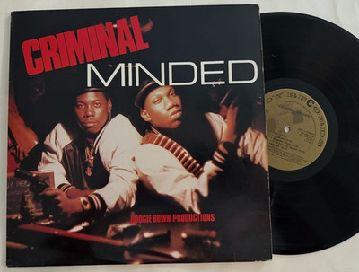 Criminal Minded LP ~ Boogie Down Productions ~ B Boy Records 1987 1st Press VG+