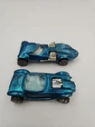 Vintage Group of Aqua Hot Wheels Redlines 67 Beatnik Bandit,68 Twinmill