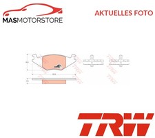 SATZ BREMSBELÄGE BREMSKLÖTZE VORNE TRW GDB463 A FÜR VW PASSAT,GOLF II,POLO